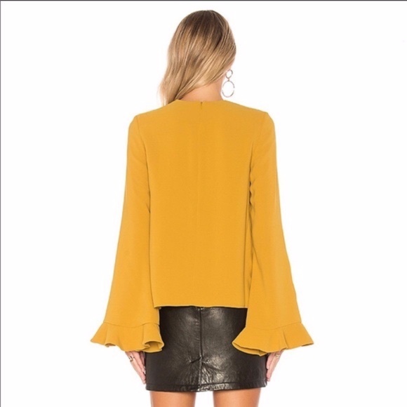 C/MEO Collective Gossamer Ruffled-Sleeve Top XS - Picture 3 of 16